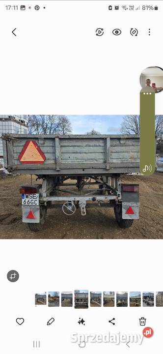 Przyczepa wywrotka d47 zarejestrowana Przyczepy rolnicze Siedlce sprzedam