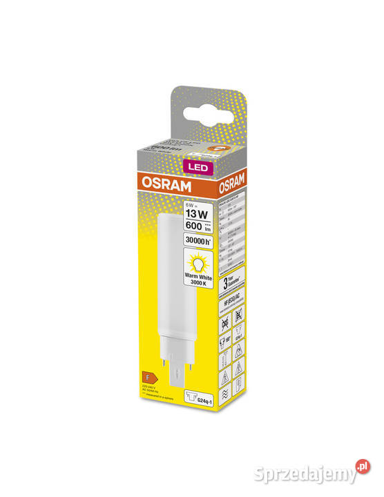 Osram DULUX LED DE13 6W 830 HF G24Q1 3000K Szczerbice sprzedam