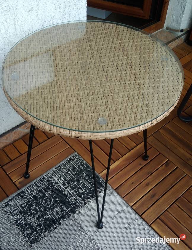 MILA stolik z technorattanu balkon ogród patio dolnośląskie