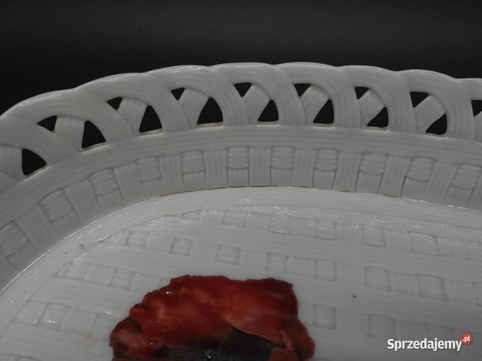 Ażurowa Patera Koszyk Porcelanowy ROMANTIC wielkopolskie Raszków sprzedam