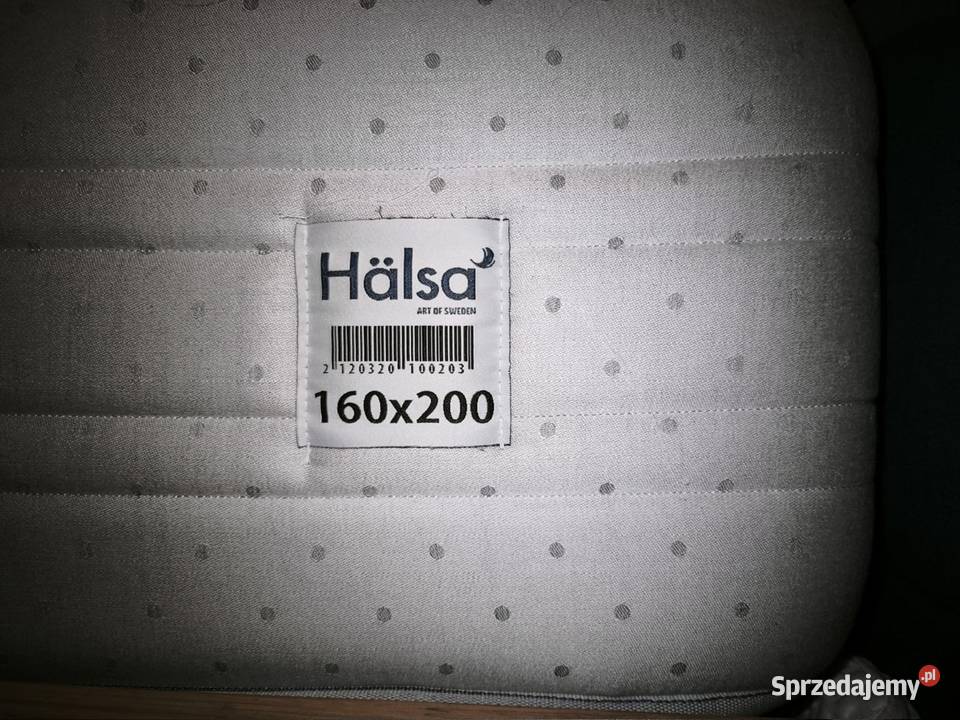 Łóżko dębowe z materacem Halsa 160x200 PREMIUM Warszawa