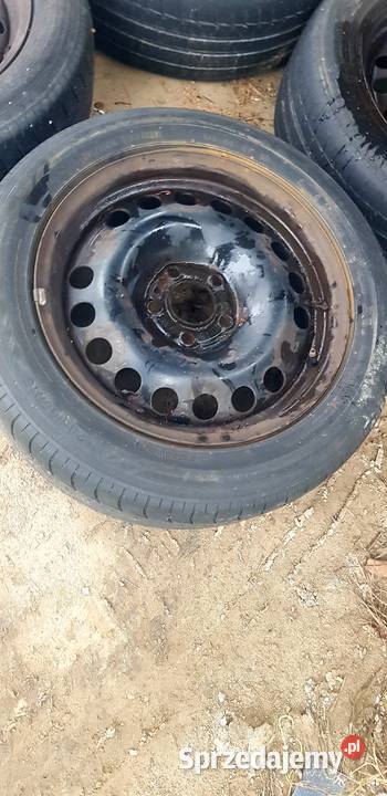 Sprzedam komplet 4 kół stalowych z oponami Włocławek