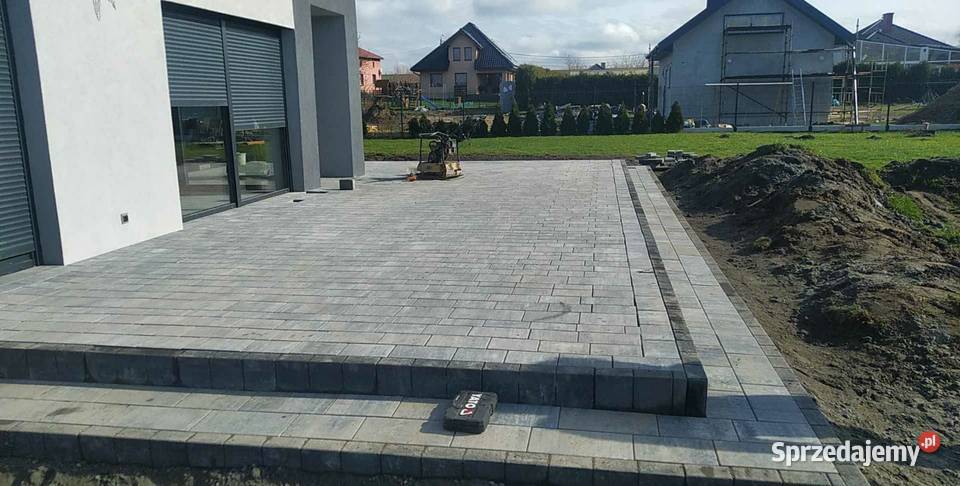 Układanie kostki brukowej Usługi koparką Rybnik