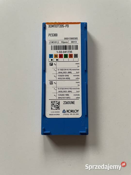 Płytki KORLOY XOMTO7T205PD PC5300 łódzkie