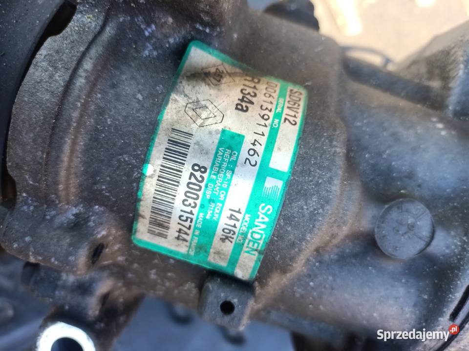 Sprężarka klimatyzacji renault 8200315744 zachodniopomorskie Szczecin sprzedam