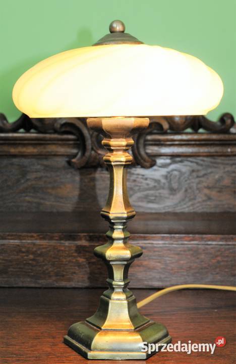 Stara lampka klosz beret w kolorze ecru