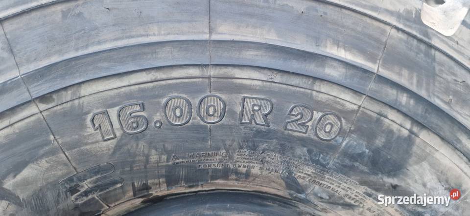 1600r20 160020 218020 Michelin XZL 95 bieżnik Nowe Miasto Lubawskie