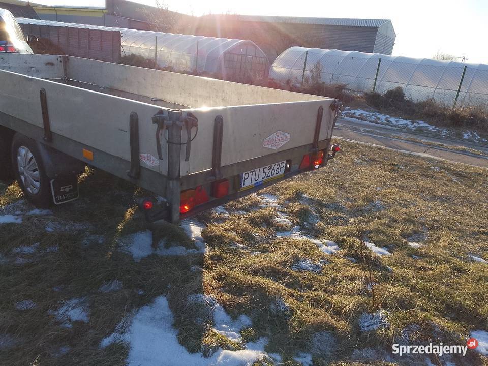 Przyczepa przyczepka ciężarowa dwuosiowa Turek