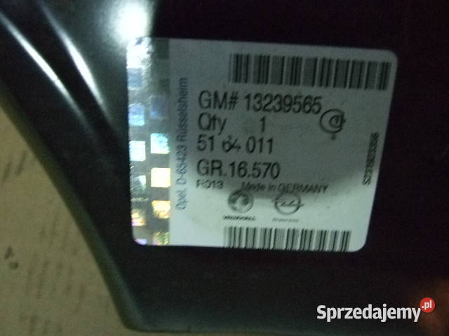 Próg Opel Astra H lewy 13239565 osobowe Pozostałe podlaskie Białystok