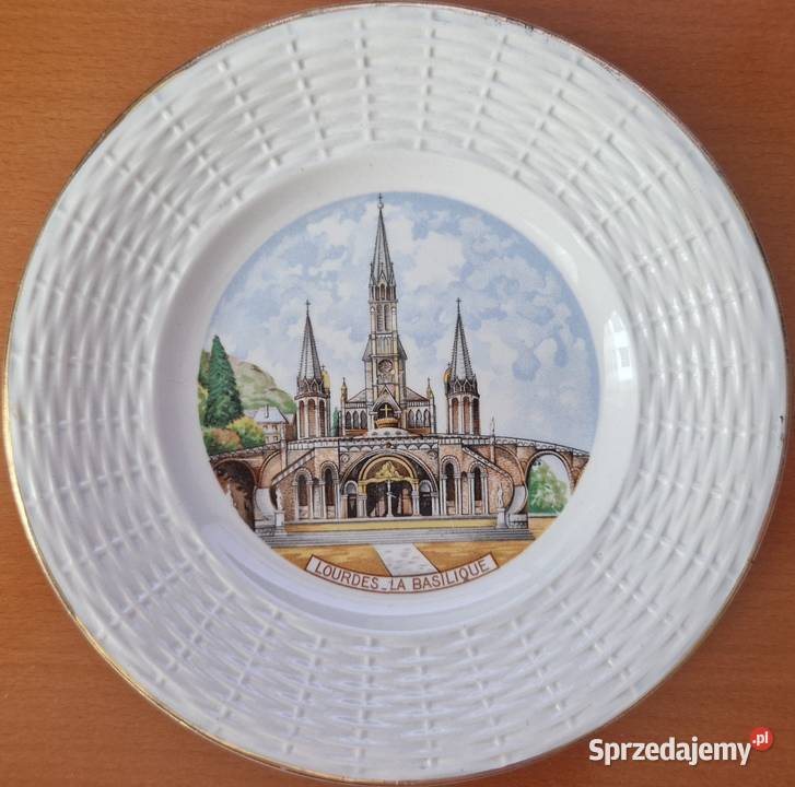 Ozdobny talerz porcelanowy z wizerunkiem Warszawa sprzedam