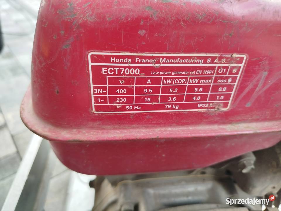 Agregat prądotwórczy honda ECT 7000 3 fazowy Agregaty prądotwórcze Barbarka