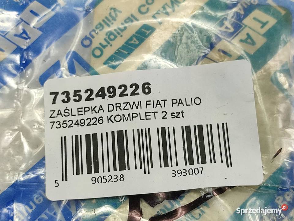 ZAŚLEPKA DRZWI TYŁ 2 FIAT PALIO 19972002 Listwy