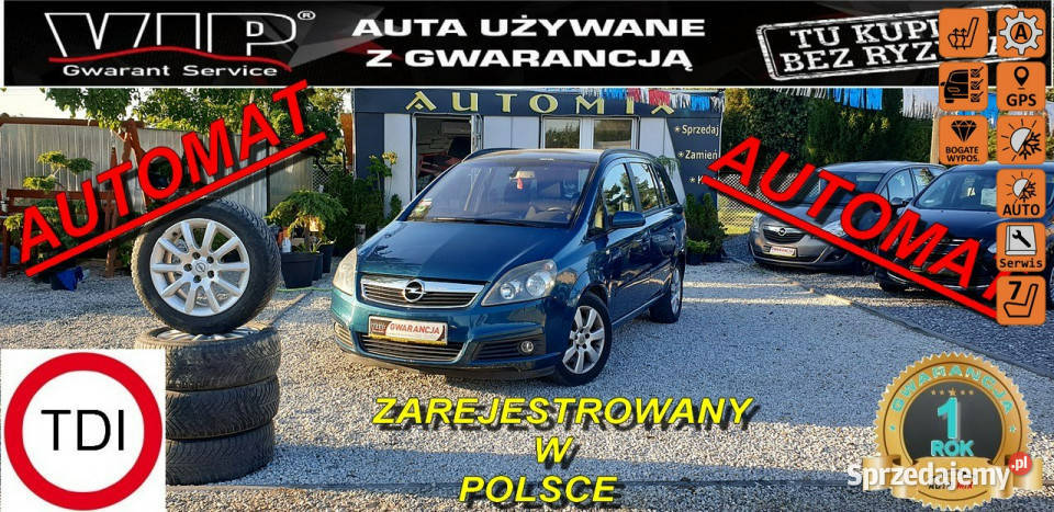 Opel Zafira AUTOMAT 7mio osobowy19 CDTI 120 relingi dachowe