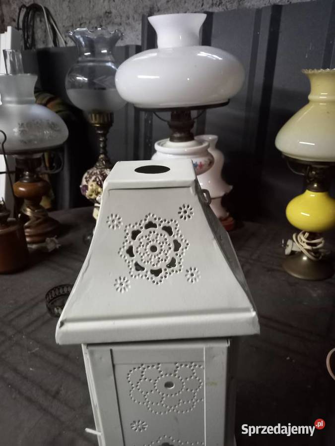 Lampion metalowy ozdobny Dekoracje i ozdoby