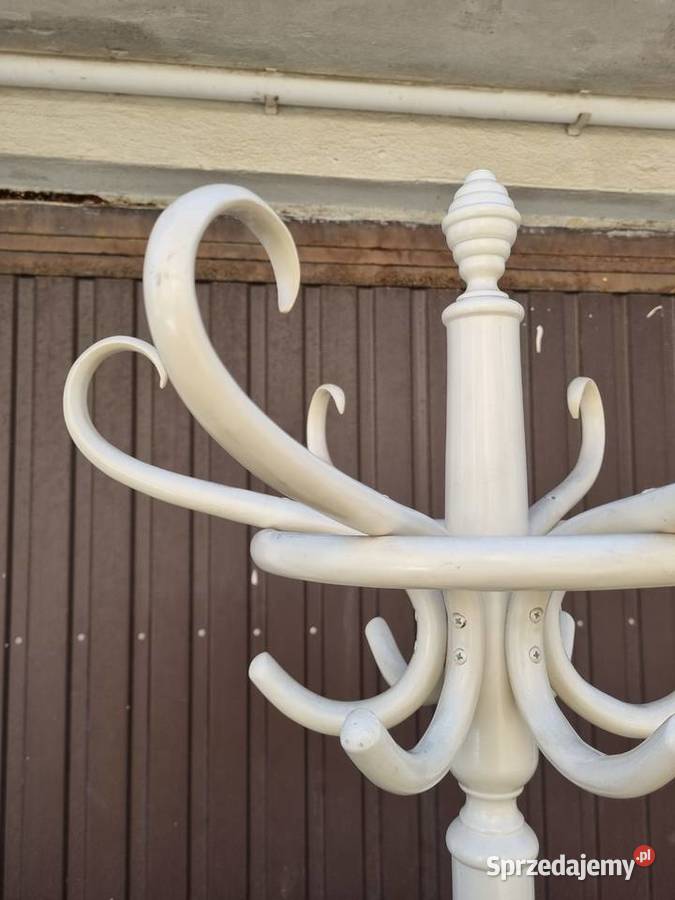 Wieszak stojący na ubrania biały 12 haczyków mazowieckie Płock