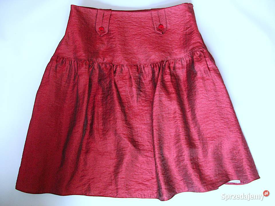 Spódnica bordowa 44 2XL Obwód bioder 106