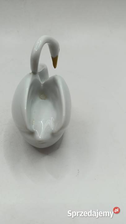 Figurka porcelana łabędź Węgry Antyki, Sztuka, Kolekcje Zamość