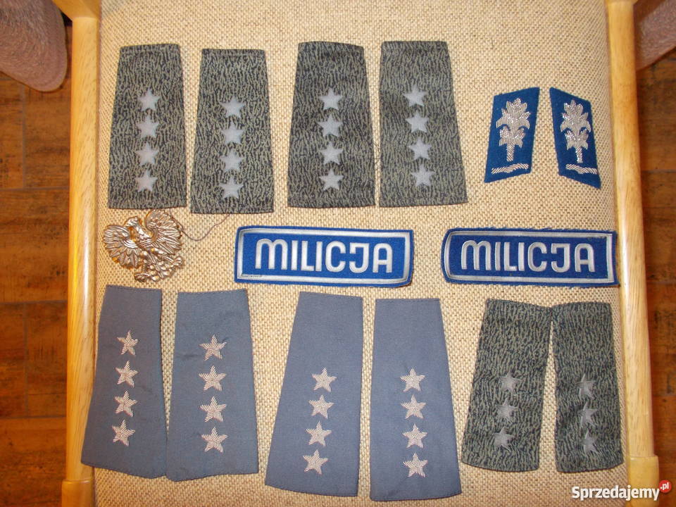 Pagony naszywki orzełek milicja Zdzieszowice sprzedam