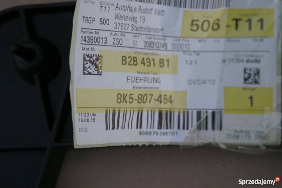 AUDI A4 B8 SEDAN ŚLIZG ZDERZAKA LEWY PRAWY TYŁ Bieleń