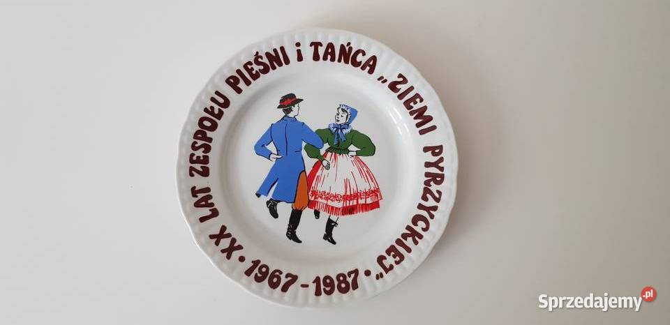 Talerz okazjonalny włocławek Zespół Pieśni i Warszawa sprzedam