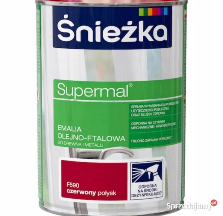 Sprzedam farbę SUPERMAL Emalia olejnoftalowa Pozostałe Nieżywięć