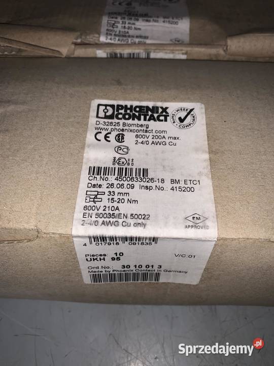 Phoenix Contact UKH 95 3010013 mazowieckie Warszawa sprzedam
