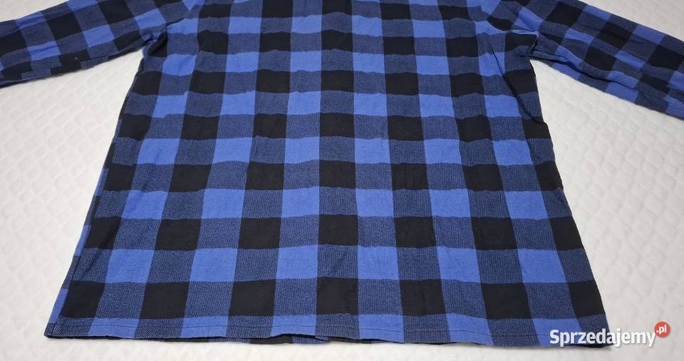 Koszula flanelowa męska rozpinana długi rękaw Odzież codzienna Czeladź