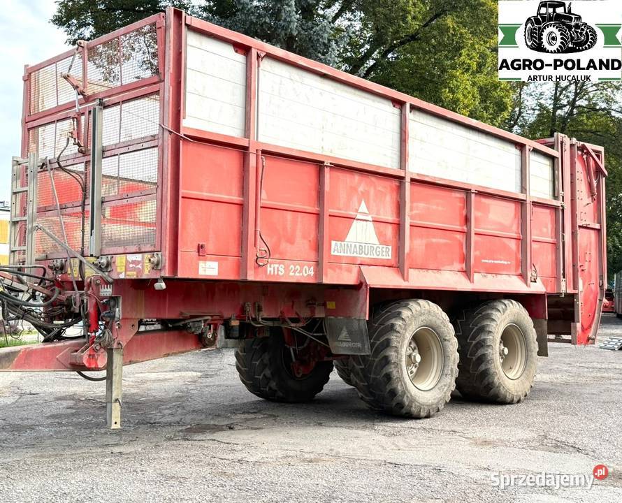 PRZYCZEPA OBJĘTOŚCIOWA ANNABURGER HTS 2204 Przyczepy rolnicze Kudowa-Zdrój