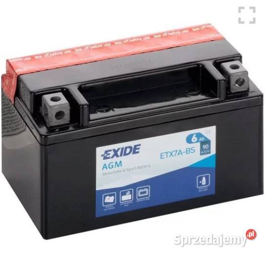 Akumulator motocyklowy 6Ah 90A EXIDE ETX7ABS Zamość