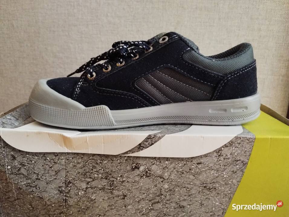 Nowe Buty ochronne robocze z noskiem bezpieczne szary/srebrny