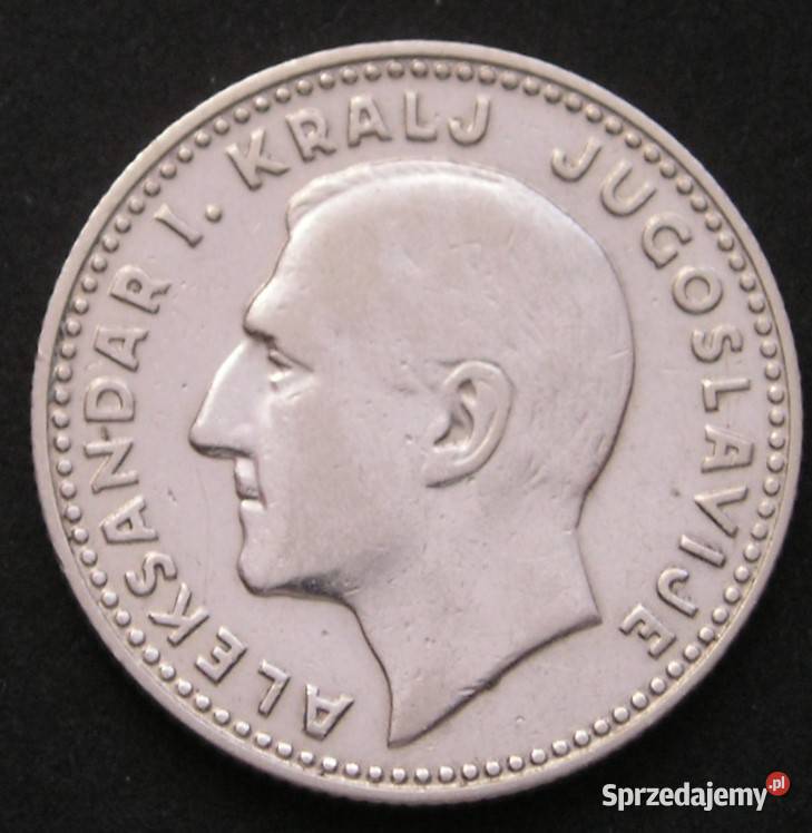 JUGOSŁAWIA 10 DINAR 1931 KRÓL ALEKSANDER SREBRO