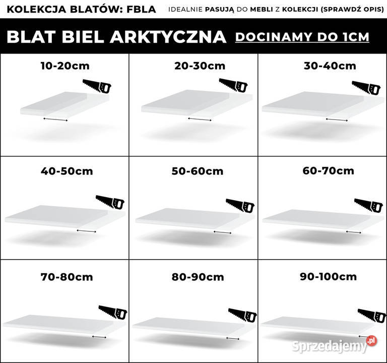 Blat Kuchenny Laminowany Blande Nowoczesny Biel Blaty Elbląg