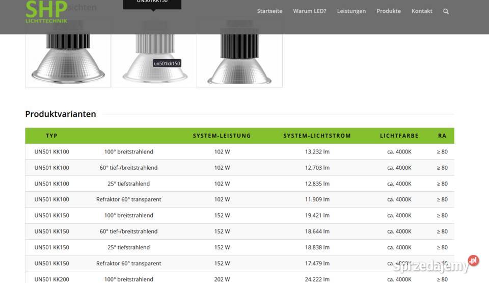 Lampa halowa garażowa LED Kłomnice