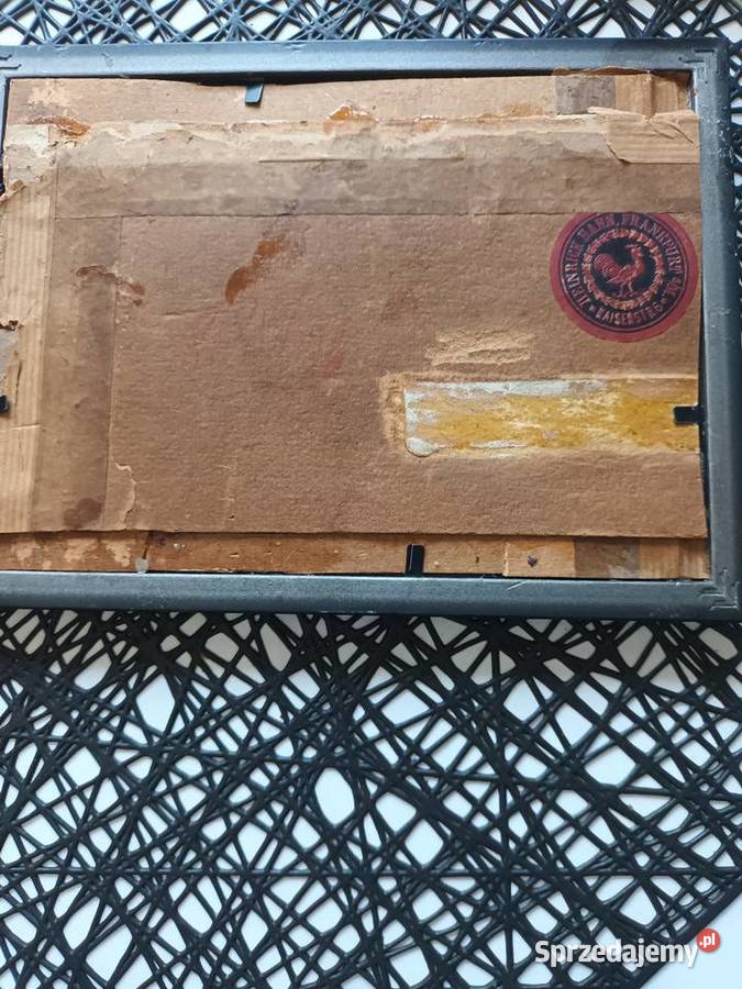 Stara akwarela pomorskie Malbork