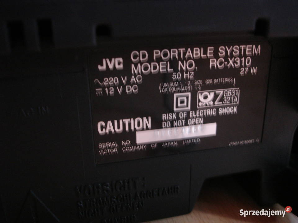 Radiomagnetofon JVC RCX310 Zielona Góra sprzedam