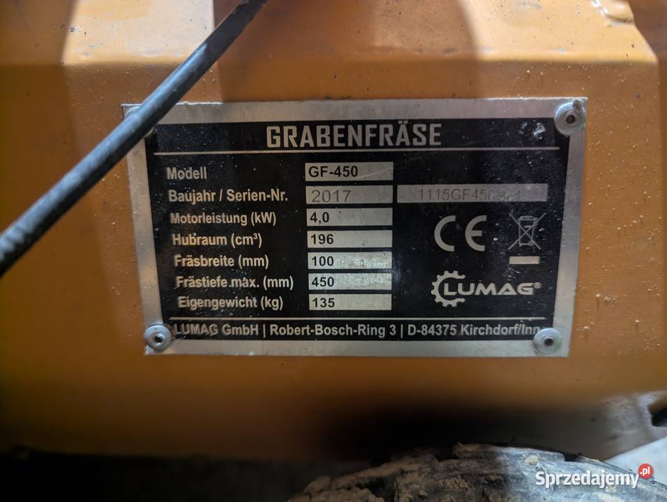 Koparka łańcuchowa Lumag GF450