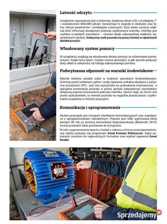 Sonel MPI536 Wielofunkcyjny miernik parametrów Nowy Sącz