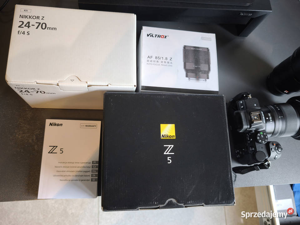 Aparat Nikon Z5 nowy Nikkor 2470 f4 S Viltrox 85 Toruń