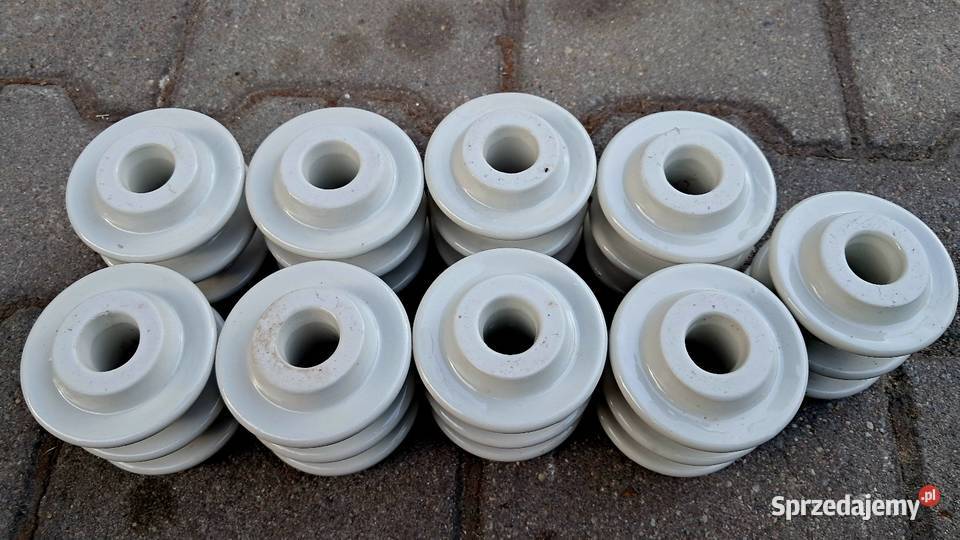 Zestaw 9 Starych Sztuk Izolatorów Ceramicznych Świecie sprzedam