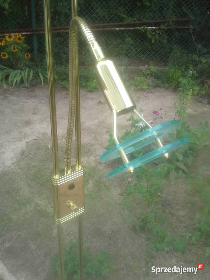 Złota podwójna lampa ze ściemniaczem Warszawa