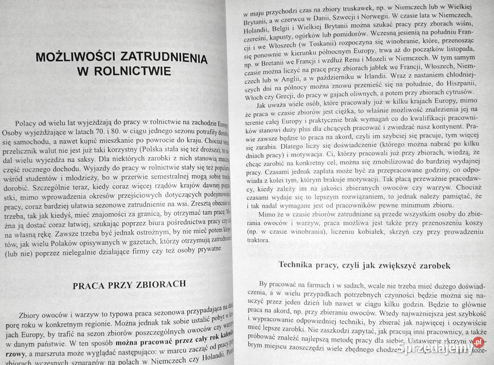 Praca sezonowa w Europie Jarosław Rudnik Chełm sprzedam