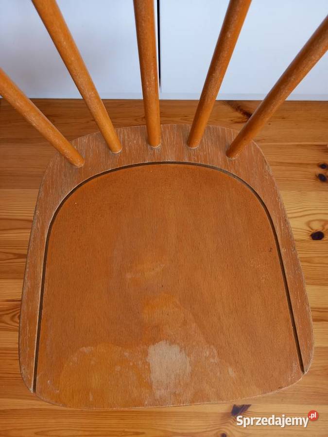 Stare krzesełko dziecięce patyczak PRL vintage