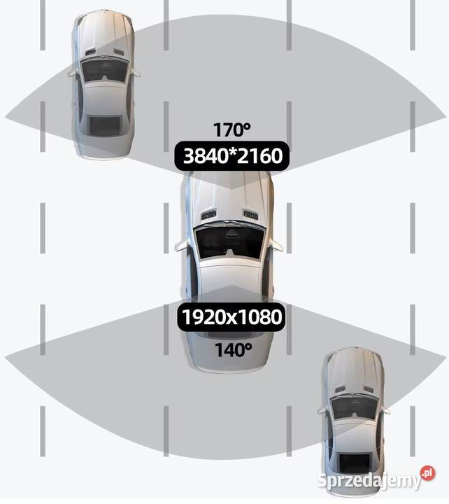 Dashcam Mini 4K UHD GPS Wifi Kamera Rejestrator Radom