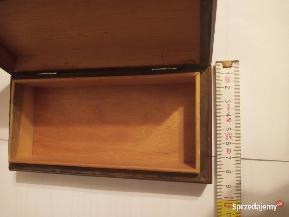 Szkatułka drewniana PRL Szczecinek