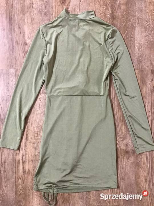 Oliwkowa sukienka Femme Luxe Hajnówka