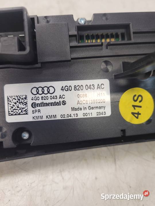 PANEL KLIMATRONIK AUDI A6 C7 A7 4G0820043AC osobowe Przystajń