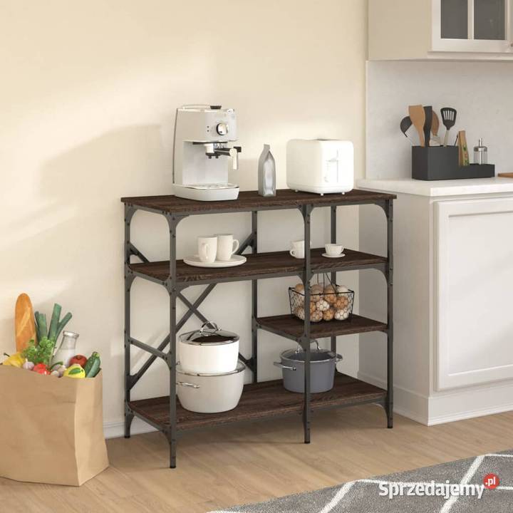vidaXL Regał kuchenny brązowy dąb 90x40x84 mazowieckie sprzedam