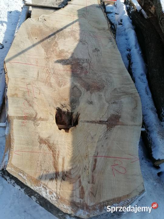 monolit 200x100x115x92 jesion stół blat Dąb Przysucha