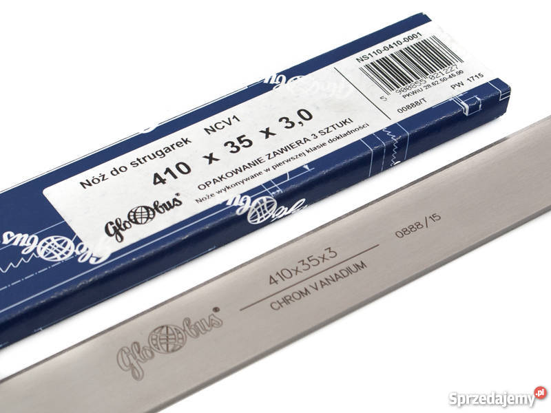 Nóż do strugarki heblarki GLOBUS 410X35X30 Mojusz
