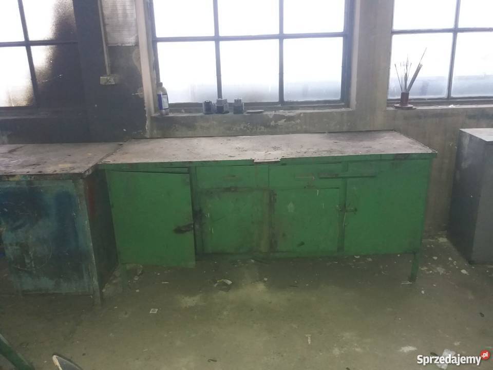 Biurko warsztatowe metalowe blat roboczy biurka Jelenia Góra
